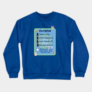 Bluey Checklist Crewneck Sweatshirt